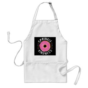 Avental Rosquinha Sprinkle Kindness Meninas Engraçadas Mul