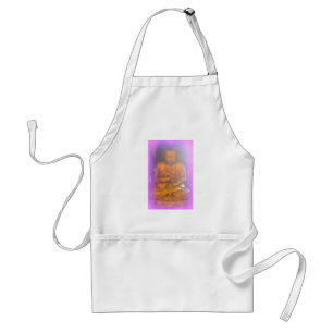 avental roxo de buddha da aura