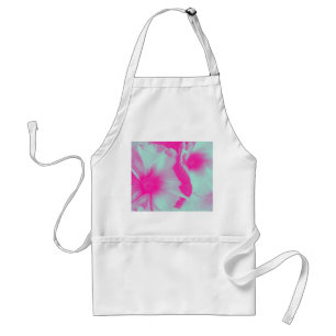 Avental Roxo Floral Claro
