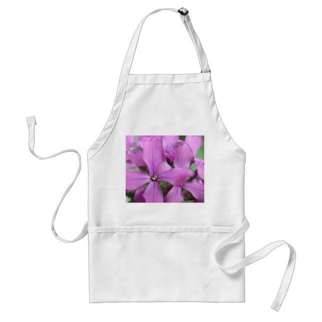 Avental Roxo Flores Selvagens Apron (Frente)