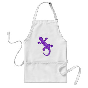 Avental Roxo violeta e amethyst do geco tribal do batik -