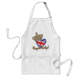 Avental Royal Baby UK Heart Flag