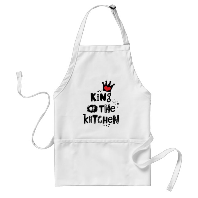 Avental Royal Chef Apron: Rei da Cozinha (Frente)