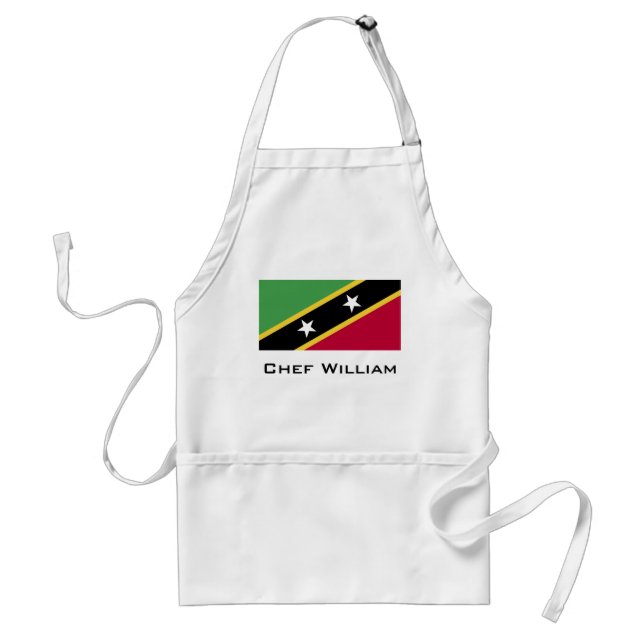 Avental Rua. Bandeira de Kitts e Nevis (Frente)