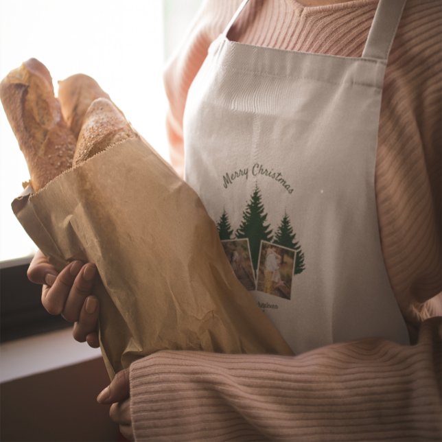 Avental Rustic Woodland Christmas Photo (Criador carregado)