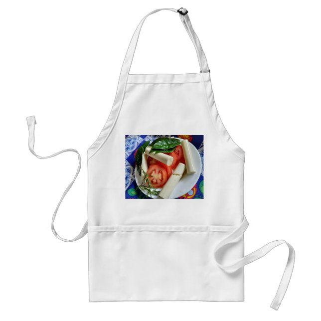 Avental Sabor de Cozinha. Foto de uma salada. (Frente)