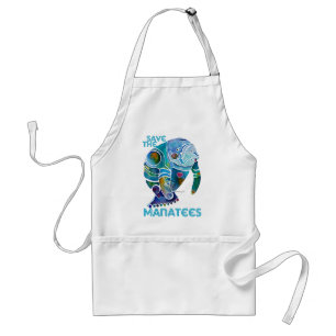 Avental Salvar os peixes-boi azuis