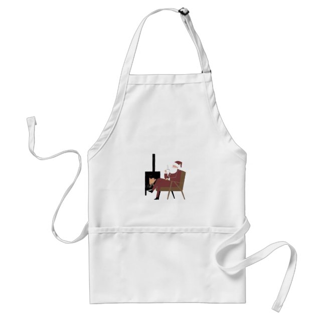 Avental Santa Fireplace Classic Kitchen Apron | Adjustable (Frente)