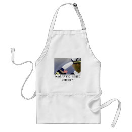 Avental Saudações ao Chef (Veteranos White Standard Apron)
