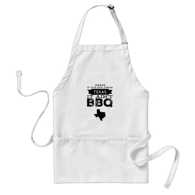 Avental Se não é do Texas não é CHURRASCO Apron (Frente)