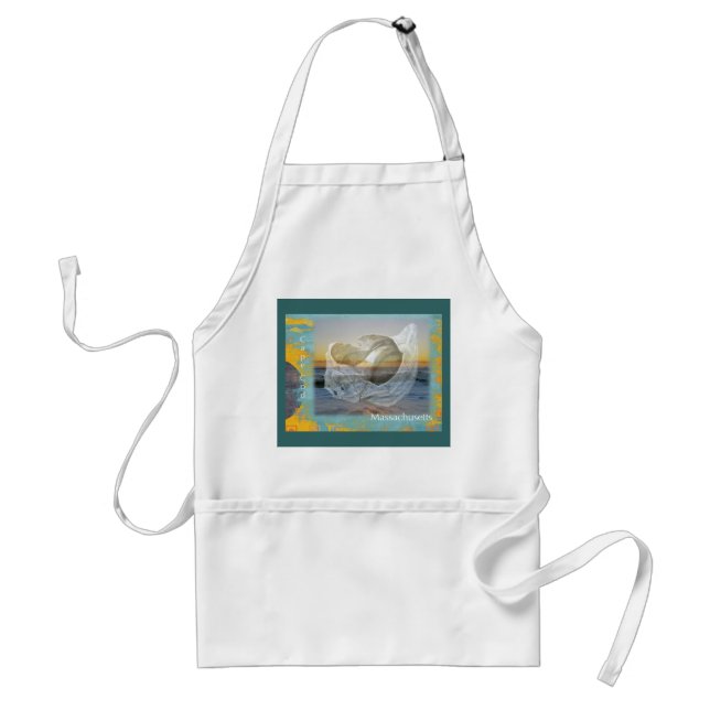 Avental Seashell & Surf - Cape Cod Massachusetts (Frente)