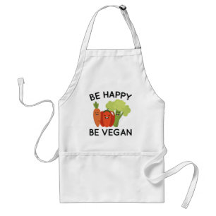 Avental Seja Feliz Seja Vegan