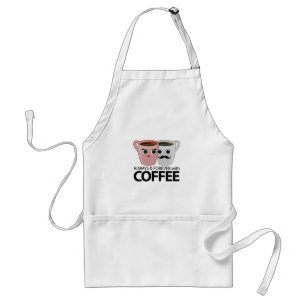 Avental Sempre & para sempre com café