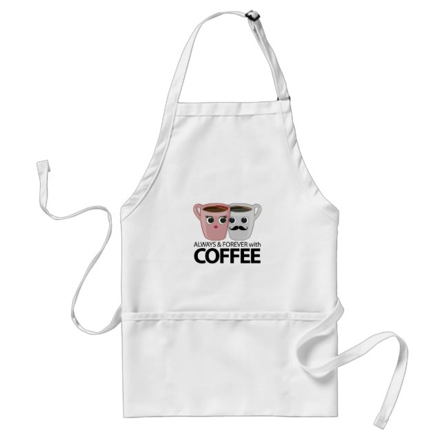 Avental Sempre & para sempre com café (Frente)