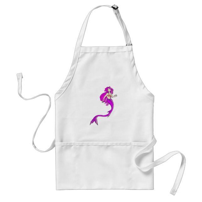 Avental sereia estilo anime rosa (Frente)