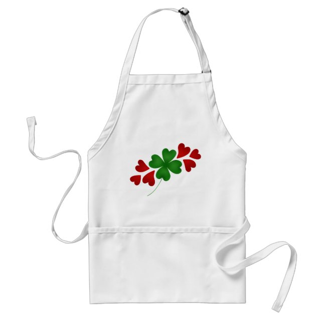 Avental Shamrock com corações (Frente)