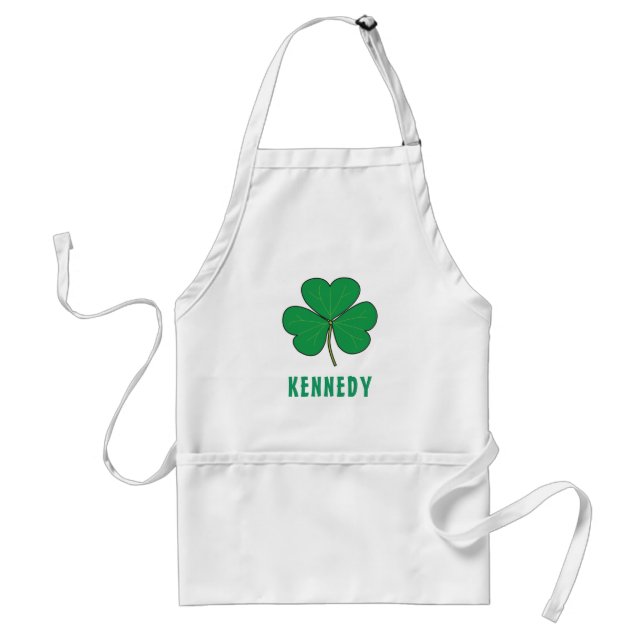 Avental Shamrock Green Clover Ireland Celular Irish Name (Frente)