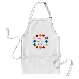 Avental Shamrocks irlandeses LGBT Gay orgulhosos