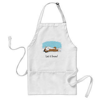 Avental Shetland Sheepdog Deixe nevar | Sheltie Holiday