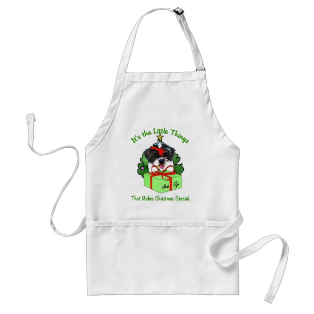 Avental Shih Tzu Christmas Gifts (Frente)