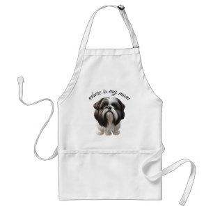 Avental Shih Tzu - Onde Está Minha Mãe?