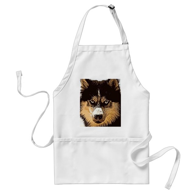 Avental Siberian Husky (Frente)
