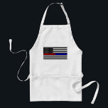 Avental símbolo azul vermelho-fino da polícia bombeiros sí<br><div class="desc">símbolo vermelho azul da polícia bombeiros símbolo da América</div>