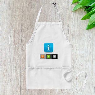 Avental Símbolos modernos de informações brilhantes