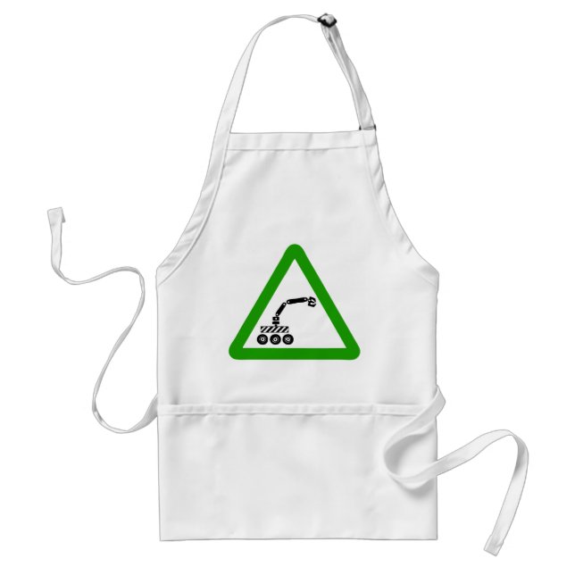 Avental Sinal de Alerta de Robô Atravessando (Frente)