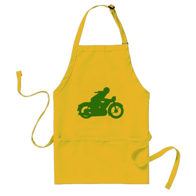 Avental Sinal de Motociclista Verde (Frente)