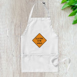 Avental Sinal de Zona a Frente da Estrada<br><div class="desc">Prepare-se para alguma diversão com este avental gráfico ousado "Bduradouro Zone Ahead"! Perfeito para qualquer um que adora cozinhar, artesanato ou trabalhar em projetos do DIY com um pouco de talento. O design de detecção apresenta um gráfico de sinal de aviso, fazer-o como um início de conversação de excelente enquanto...</div>