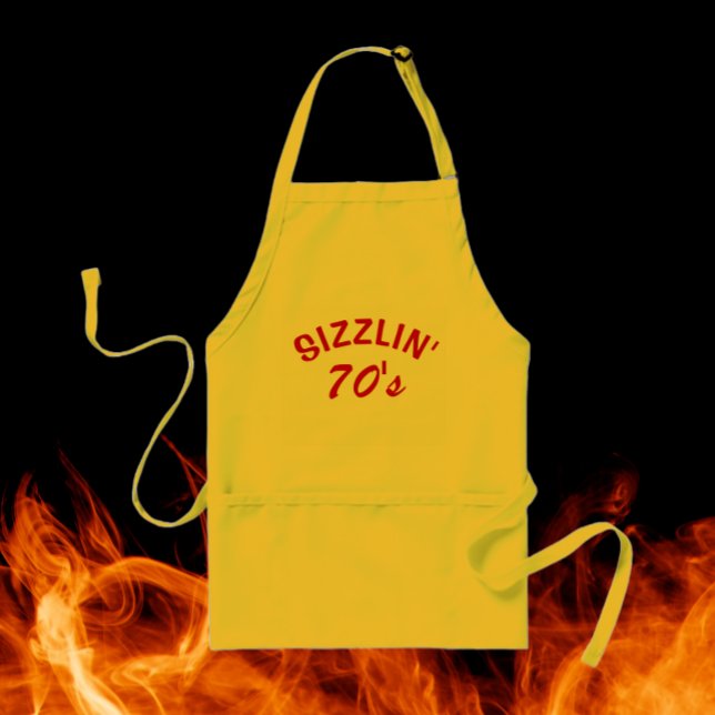 Avental Sizzlin Anos setenta Aniversário Milestone (In Situ Fire)