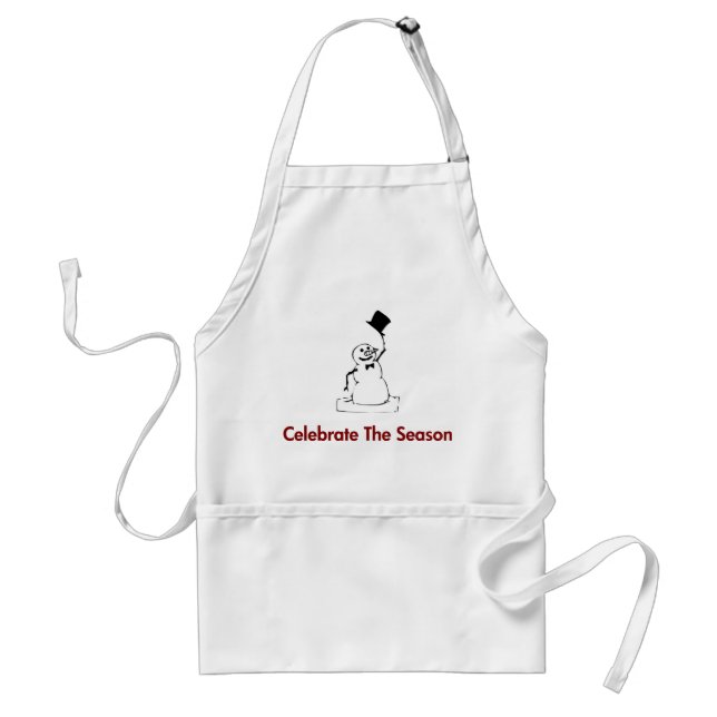 Avental Snowman Celebra A Estação (Frente)