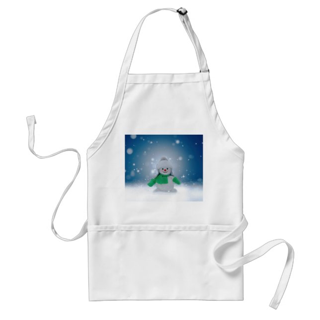 Avental Snowman de inverno de Natal SlipperyJoe echarme (Frente)