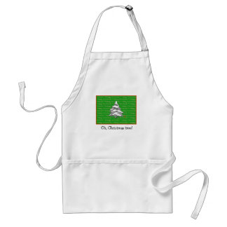Avental Snowy Evergreen Oh, Árvore de Natal!