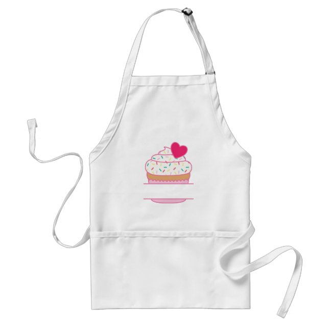 Avental Solte o Nome do cupcake (Frente)