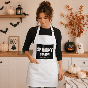 Avental Spooky Season Apron - Presente de Cozinha Dia de a