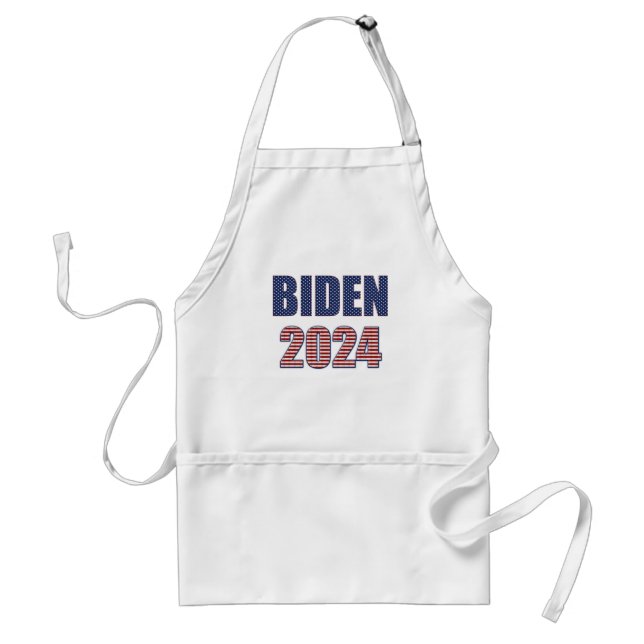 Avental Stars and Stripes Typografia Biden 2024 (Frente)