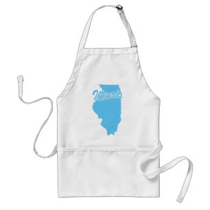 Avental State Illinois Adult Apron