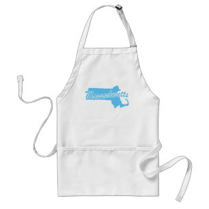 Avental State Massachusetts Adult Apron