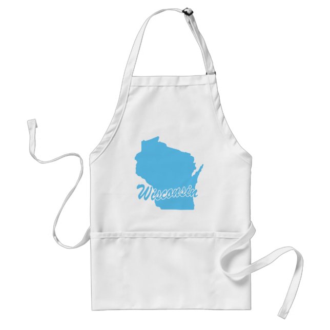 Avental State Wisconsin Adult Apron (Frente)