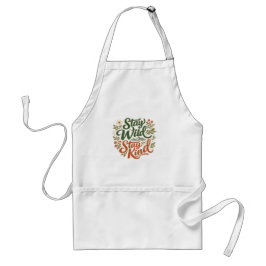 Avental Stay Wild Stay Kind Eco Kitchen Apron