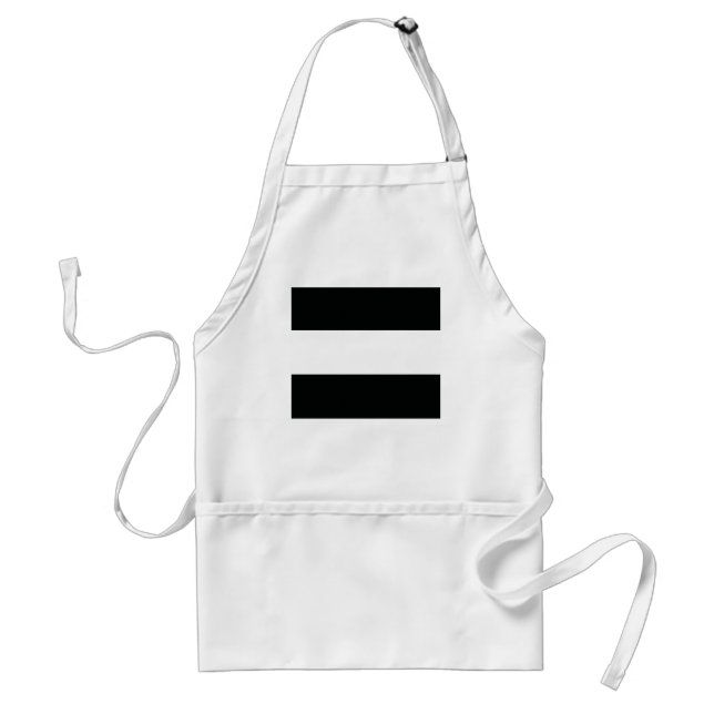 Avental Striped (Preto e Branco) | Horizontal) Personalizá (Frente)