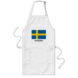 Avental sueco do cozinhar da cozinha da bandeira