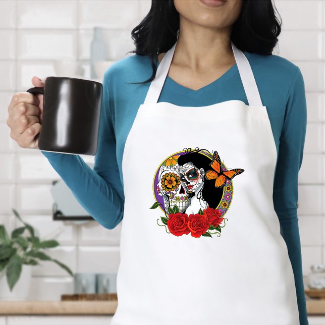 Avental Sugar Skulls Art Nouveau (Criador carregado)