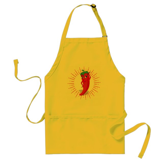 Avental Sunburst Red Hot Pepper Diva Adulto Apron (Frente)