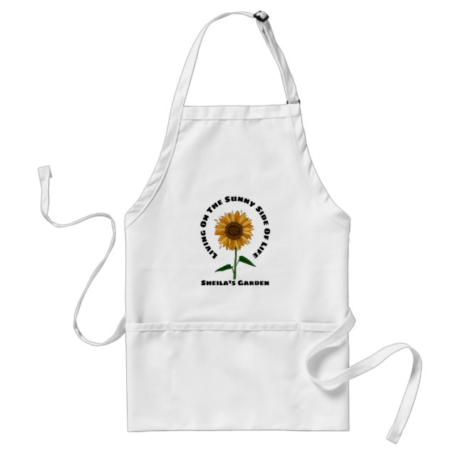 Avental Sunny Sunflower Personalize Amantes De Jardinagem (Frente)