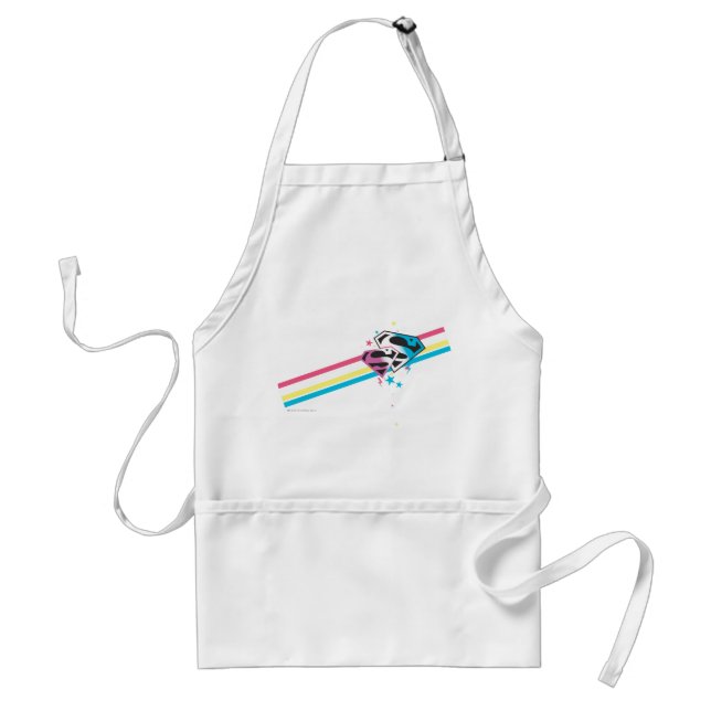 Avental Supergirl Rainbow Stripes (Frente)