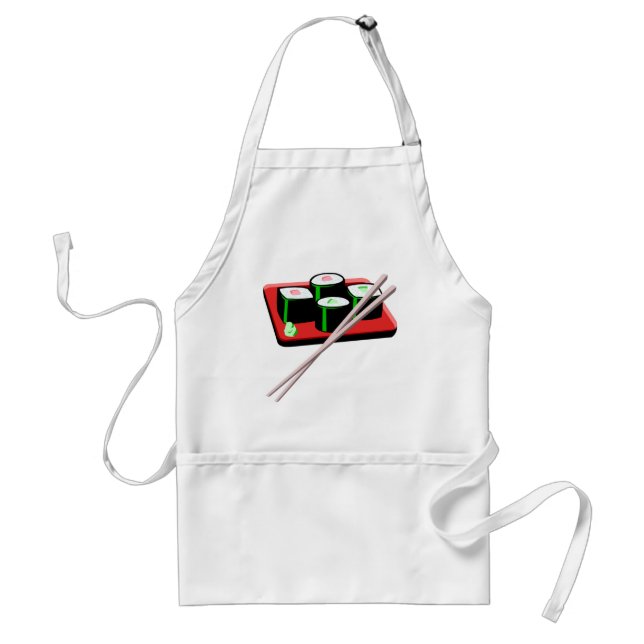 Avental Sushi Chef Apron 1 personalizável - Adicionar seu  (Frente)
