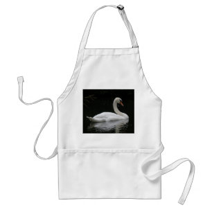 Avental Swan branco gracioso Apron
